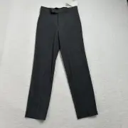 NWT Calvin Klein Boys Slim Dress Pants Flat Front Stretch Size 12 Gray