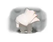 NEW LEGO - Figure Hair - Male - All White Hair Half & Half Plain - SH Two Face