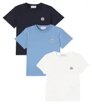[Moncler Enfant] Moncler Enfant Set of 3 cotton T-shirts Y 14 white