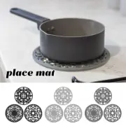 3x Silicone Trivets Mat Tableware Insulation Pad Kitchen Non-slip Pot Holder