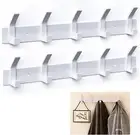2-Pack Coat Rack Wall Mounted ，Heavy Duty Aluminum，5 Double Hook Metal Coat Hook