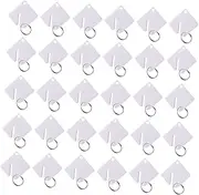 Yardenfun 60pcs Acrylic Key Identification Tags with Key Rings for Easy Organization and Identification