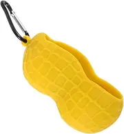 INOOMP Professional Golf Ball Holder Peanut Shaped Silicone Sleeve for Balls Convenient Golfing Accessory Durable Golf Organizer Bag for Men for Practice and Tournaments