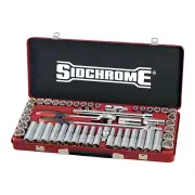 Sidchrome SCMT14130 - Socket Set 1/2 Drive 51 Piece AF/M