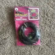 Rubie's night creatures 29” Rubber Snake 1990 Halloween Vintage NEW Sealed