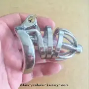 Latest Design Male Chastity Device Stainless Steel Cage Lock with Pipe Restrain