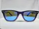 『逢甲眼鏡』Ray Ban雷朋 全新正品 太陽眼鏡 炫紫方框 水銀藍鏡面【RB2140F-6112/17】