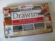 ArtMaker Complete Drawing (30 Art Pencils, Instructional Book, & Sketchbook)