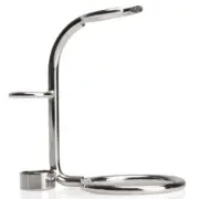 Mondial 1908 Shaving Stand Brush & Razor Chrome