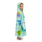 Wildkin Kids Hooded Beach Towel – 100% Cotton Snap Front for Bath Pool & Beac...