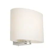 Cordula Light Wall Light Chrome Metal / Matt Opal Glass - CORD1W