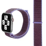 For Apple Watch SE (2nd Generation),40-mm Case,Nylon Watch Band,Fastener,Light Purple