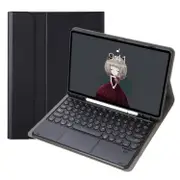 For iPad 6th 5th Gen Air 2 Detachable Round Keycap Bluetooth Keyboard Leather Case with Touch Control & Pen Slot & Stand (Copy)