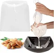 2 Pcs Pro Quality Nut Milk Bag - Big 12"X12" Commercial Grade - Reusable Almond Milk Bag & All Purpose Food Strainer - Fine Mesh Nylon Cheesecloth & Cold Brew Coffee Filter