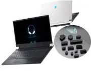 Silicone Waterproof Dustproof Plug Cover for Alienware Area-51m R1 R2 2019-2020