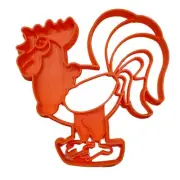 ROOSTER CHICKEN FULL BODY SIDE VIEW DETAILED FARM ANIMAL COOKIE CUTTER PR5054