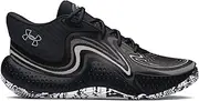 [Under Armour] Spawn 6 Mid Basketball Shoes EU 41, Black Light Grey, 8 US