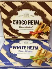 C NATURAL STORY CREAM WAFER W/ HAZELNUT (White Heim Hazelnut, Choco Heim)