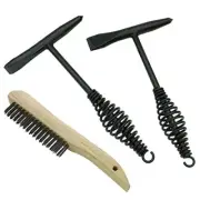 Welding Chipping Hammer with Coil Spring Handle10.5"Cone and Vertical Chisel ...