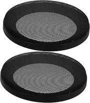 SWOOMEY 2pcs Car Audio Grille Subwoofer Car Waterproof All Weather Sieve Portable Door Lock Garage Door Seal Outdoor Speaker Protector Air Horns Cable Powered Over Glasses Plastic Black