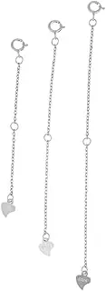 [BEBEMOKO] Bracelet Necklace Extender Tail Chain Jewlery Necklaces Sterling Silver Necklace Charm Necklace Adjustment Extenders Chain Jewelry Extender Chain Cable Extender Chain Necklace