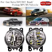 Pair 80W LED Fog Lights For Fiat Honda Jaguar Lincoln Nissan Honda Subaru Suzuki (for: Honda)