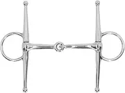 Full Cheek Horse Snaffle Bit Stainless Steel Ring Farm Jointed Bit for 125mm Horse Mouth Durable Safe and Easy to Use for Horse Training and Control Premium Material Lightweight
