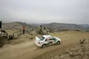 Mirco Baldacci (ITA) in action on day 2 2007 WRC Rally Car Old Photo
