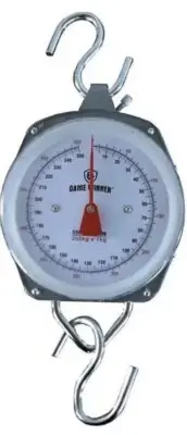 Hanging Spring Dial Scale 550lb Big Game Scale w/2 S-Hooks for Kitchen