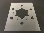 Snow Flake #12 Stencil 10mm or 7mm Thick, Christmas, Santa, Snow Flake, Holiday