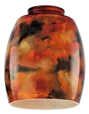 Westinghouse 81311 Fire Pit Glass Ceiling Fan Light Shades - Pack of 4