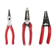 Milwaukee Electrician's 7" Wire Striper/Cutter, Long-Nose, 6-in-1 Wire Strippers