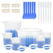 Silicone Measuring Cups for Resin, Resin Supplies with 600ML&250ML+ 100ML5624