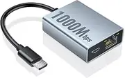 ZEXMTE 1000Mbps Ethernet Adapter for Fire TV Stick 4K/4K Max, Micro USB to RJ45 Gigabit Adapter Compatible With Chromecast Ultra