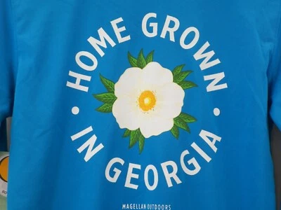 Magellan Outdoors Women's Blue Boyfriend Fit Home Grown in Georgia Size XS