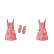 Baking Apron Kitchen Apron Stain Resistant Soft with 2 Pockets Serving Apron for