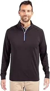 [Cutter & Buck] Adapt Eco Knit Stretch Recycled Mens Quarter Zip Pullover