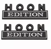 Hoon Edition Emblem Badge Trunk Back Decal Car Sticker（2PC black white）