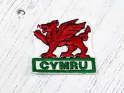 Cymru Welsh Dragon Motifs White - each