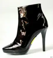 EMILIO PUCCI deep purple patent leather ankle BOOTS shoes - fabulous new $875
