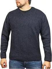 [Boutique Retailer] Men's Shetland Wool V-Neck Cardigan Sweater Knitted Jumper Pullover