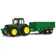 John Deere Big Farm Tractor With Wagon 1:16