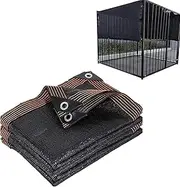 Dog Kennel Shade Cover 95% Sunblock Shade Tarp Panel Net Mesh with Grommets for Outdoor Dog House Large Pet Crate Chicken Coop, 5ft x 6.5ft
