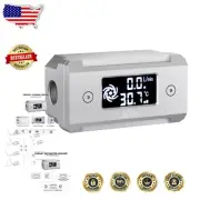 Compact Aluminum LCD Display Flow Thermometer - Real-Time Monitoring Tool