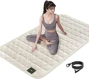 Grounding Mat, Anti-Slip Grounding Pad,Grounding Sheet with 15ft Grounding Cord, 5% Silver Fiber Fabric Sleep Mats,High Conductivity Design,Improve Sleep Grounding kit Set