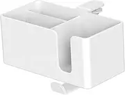STARTIST 4 in 1 Desk Cup Holder Phone Pen Storage Box Hook Minimalist Rotating Headphone Desktop Organizer for Water Bottle Home Table, White
