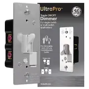 Single Pole Dimmer Toggle Switch - On/Off/Dim for LED, CFL, Incandescent Bulbs,