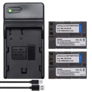 2x EN-EL3e Li-ion Battery +Charger for Nikon Digital SLR Camera D30 D50 D70 D90
