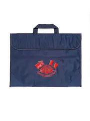 Primary Navy Library Bag With Logo