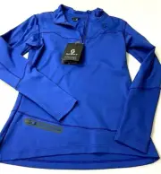 $90 Scott Defined Midweight Pullover Tech Top Sz L Women BlueBaselayer NWT Ski